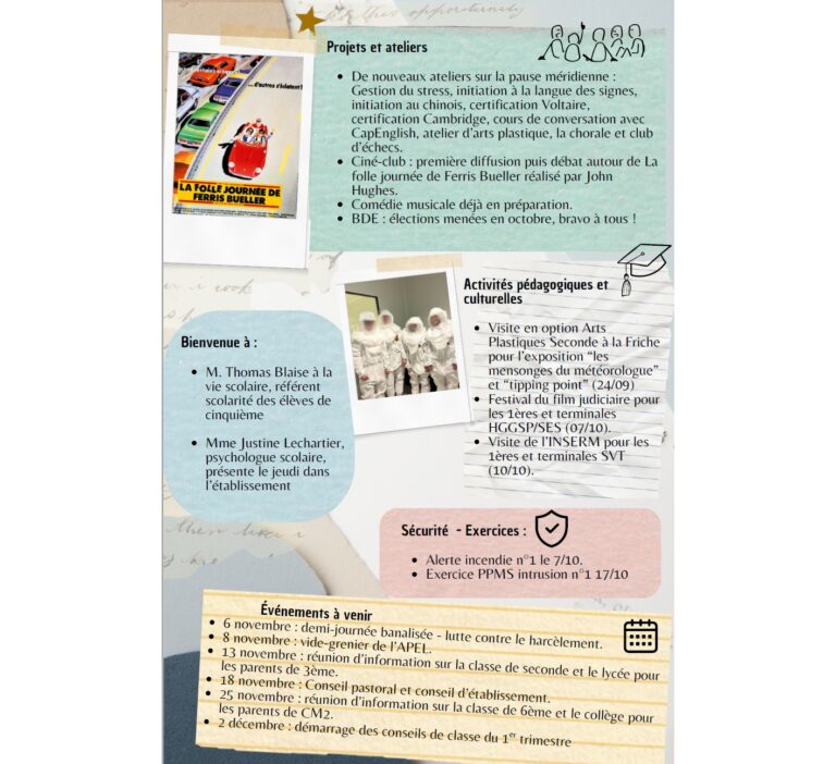 Cours Bastide Établissement scolaire à Marseille - Vie du collège et lycée Cours Bastide période 1 2025-2026 12 Cours Bastide Établissement scolaire à Marseille - Vie du collège et lycée Cours Bastide période 1 2025-2026 11