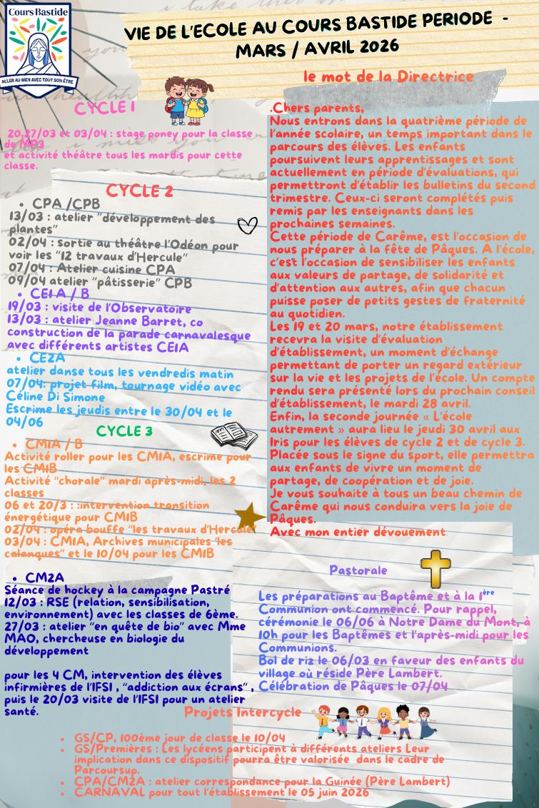 Cours Bastide Établissement scolaire à Marseille - La vie de l'école 7